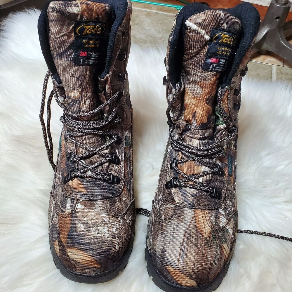 TECS Winter Boots Mens 9.5M Trailmaker Series Brown Suede Mid Calf Lace Up 9630